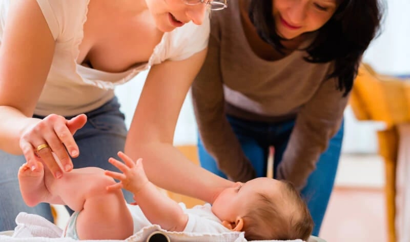 Postnatal home visits for helpers